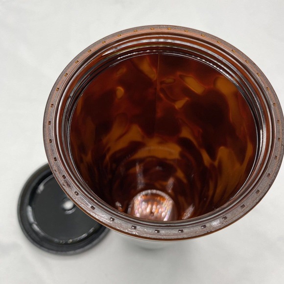 Starbucks Venti 24 Oz. 2019 Mocha Swirl Tortoise Shell Leopard Tumbler NO Straw - Picture 9 of 9